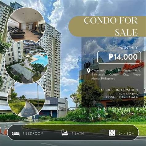 1 BR Condo Unit Near Ayala Mall Cloverleaf — დასაქირავებელი .